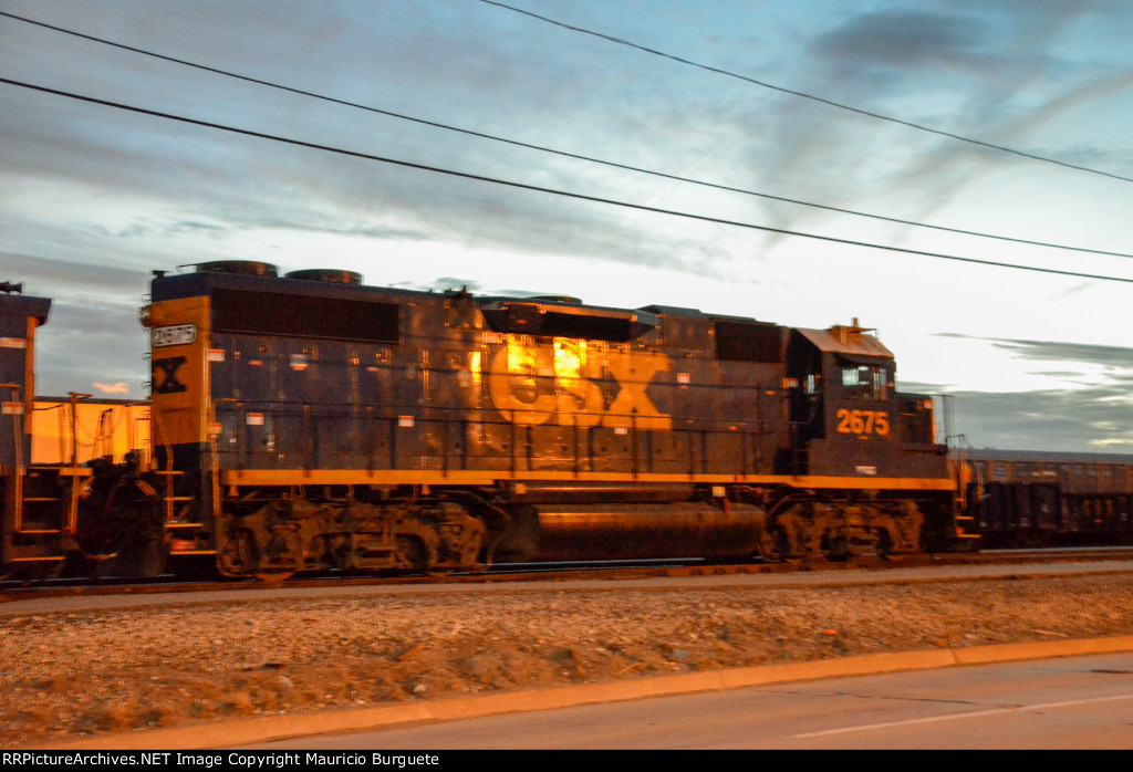 CSX GP38-2 in the yard